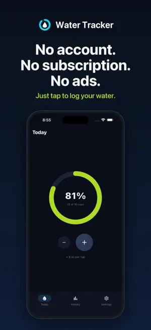 Water Tracker - Daily Intake screenshot 1