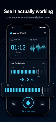 Water eject : clear speakers iPhone screenshot