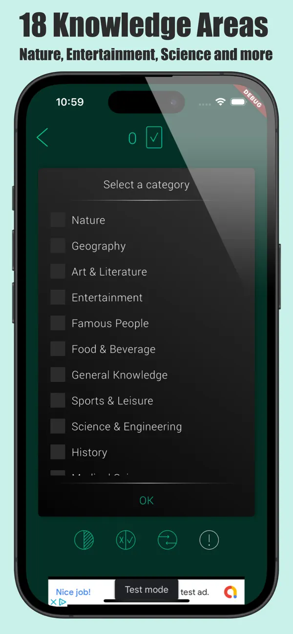 Screenshot #3 pour Quizoid: Offline Trivia Quiz
