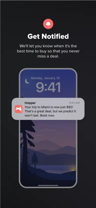 Hopper: Flights, Hotels & Cars screenshot 4 of 5