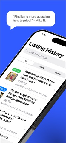 QuickList AI Listing Assistant screenshot