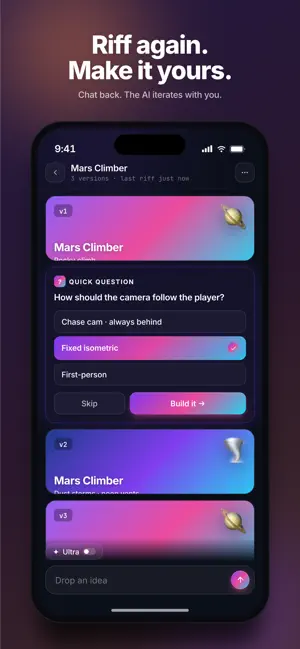 Riffgame: AI 3D Game Maker screenshot 4