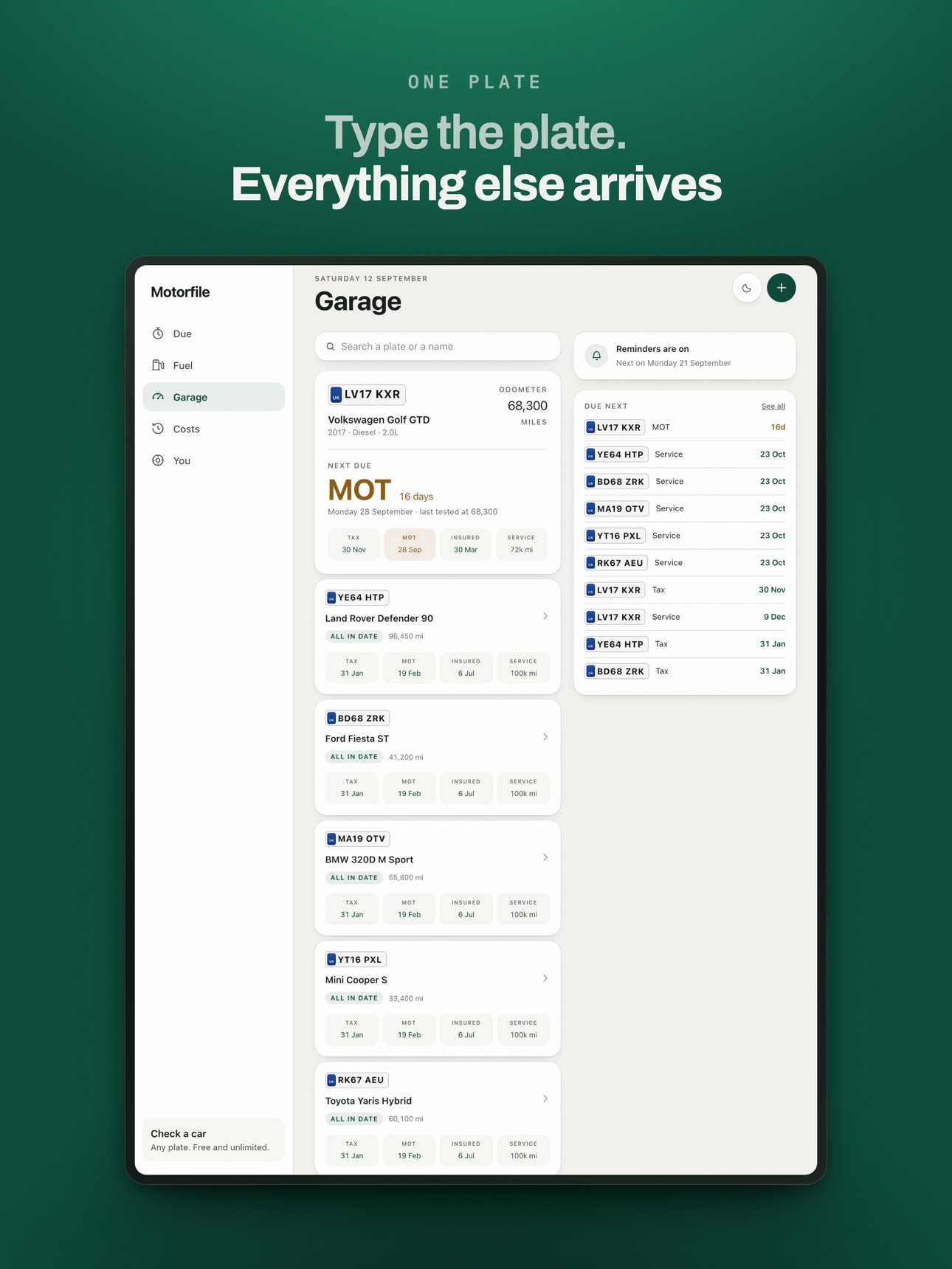 Screenshot 11 of Motorfile: MOT, Tax & History