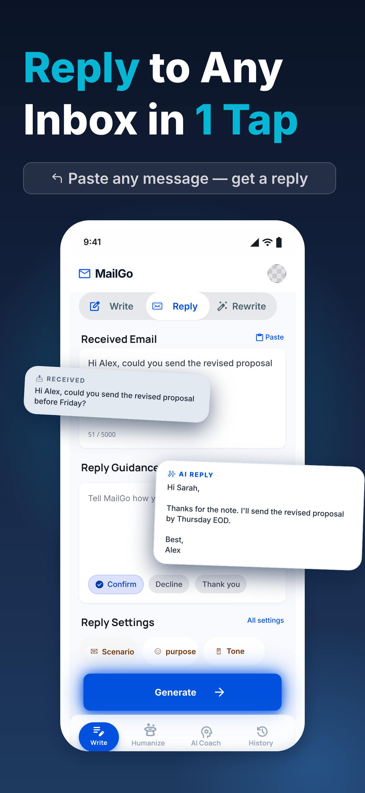 MailGo: AI Email Writer screenshot 4