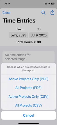 Arch TimeTrack screenshot