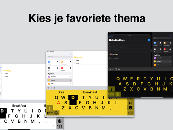Big Keys Toetsenbord iPad app afbeelding 4
