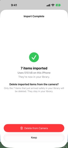 FreshImport: Camera & SD Card screenshot 2