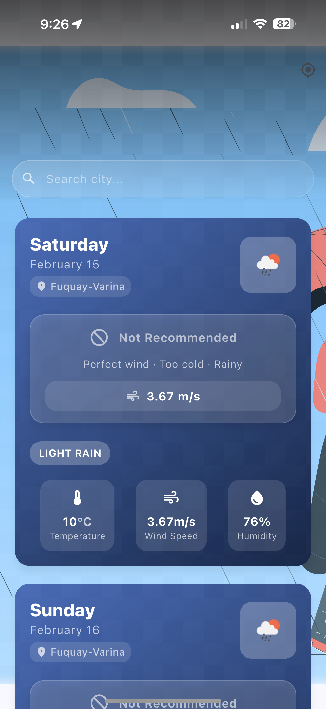 Paddle Weather screenshot 2