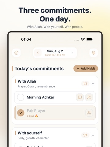BetterMuslim - Islamic Habits iPad screenshot