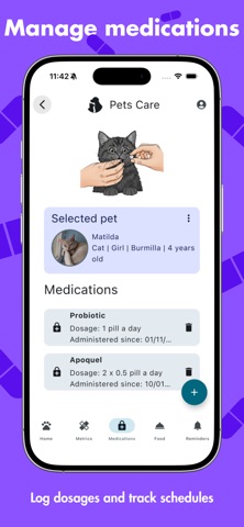 Pets Care: Pet Health Tracker iPhone screenshot