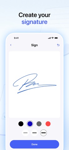Sign documents Fast & Secure iPhone screenshot