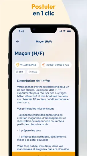 Capture d'écran de Partnaire - Intérim sur iPhone 3
