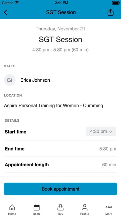 Aspire PT for Women Screenshot