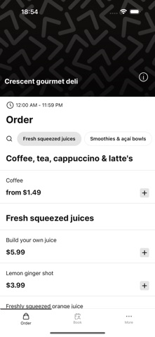 Crescent Gourmet Deli Food iPhone screenshot