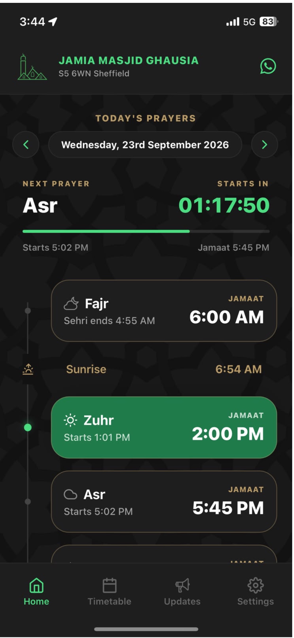 Screenshot 2 of Jamia Masjid Ghausia
