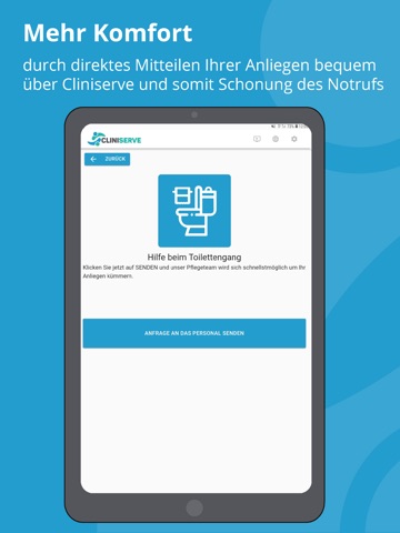Cliniserve iPad screenshot