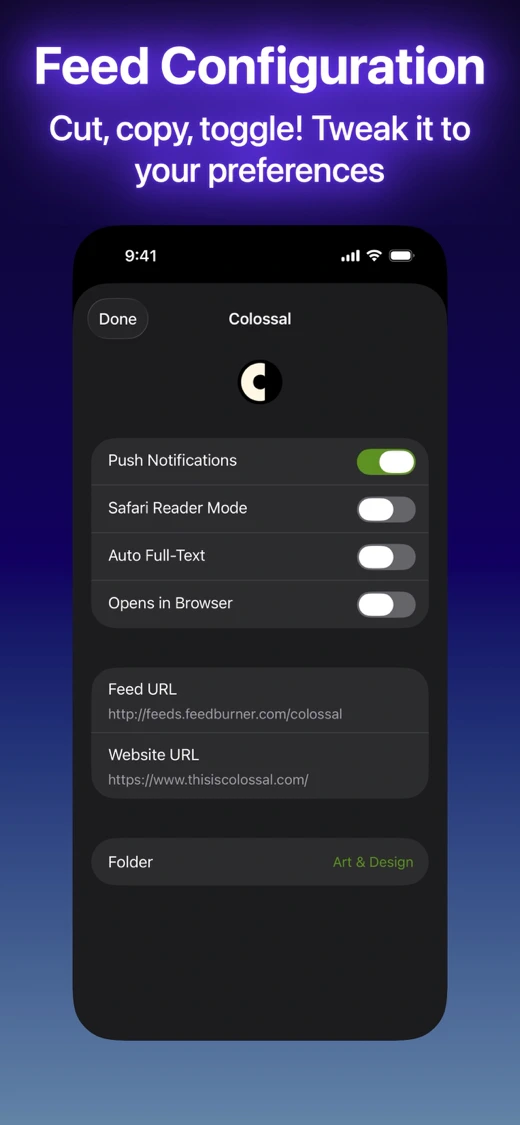 Elytra - RSS Feed Reader screenshot 6