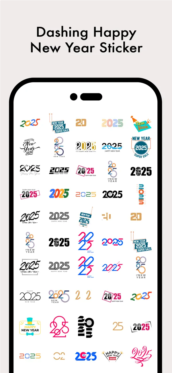 Screenshot #2 pour Happy New Year - 2025 Stickers