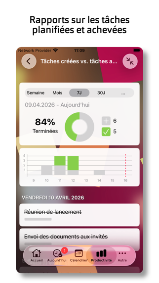 Screenshot #3 pour Tempodo: Tâches & Calendrier