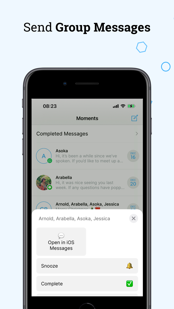 Scheduled for Messages  WA