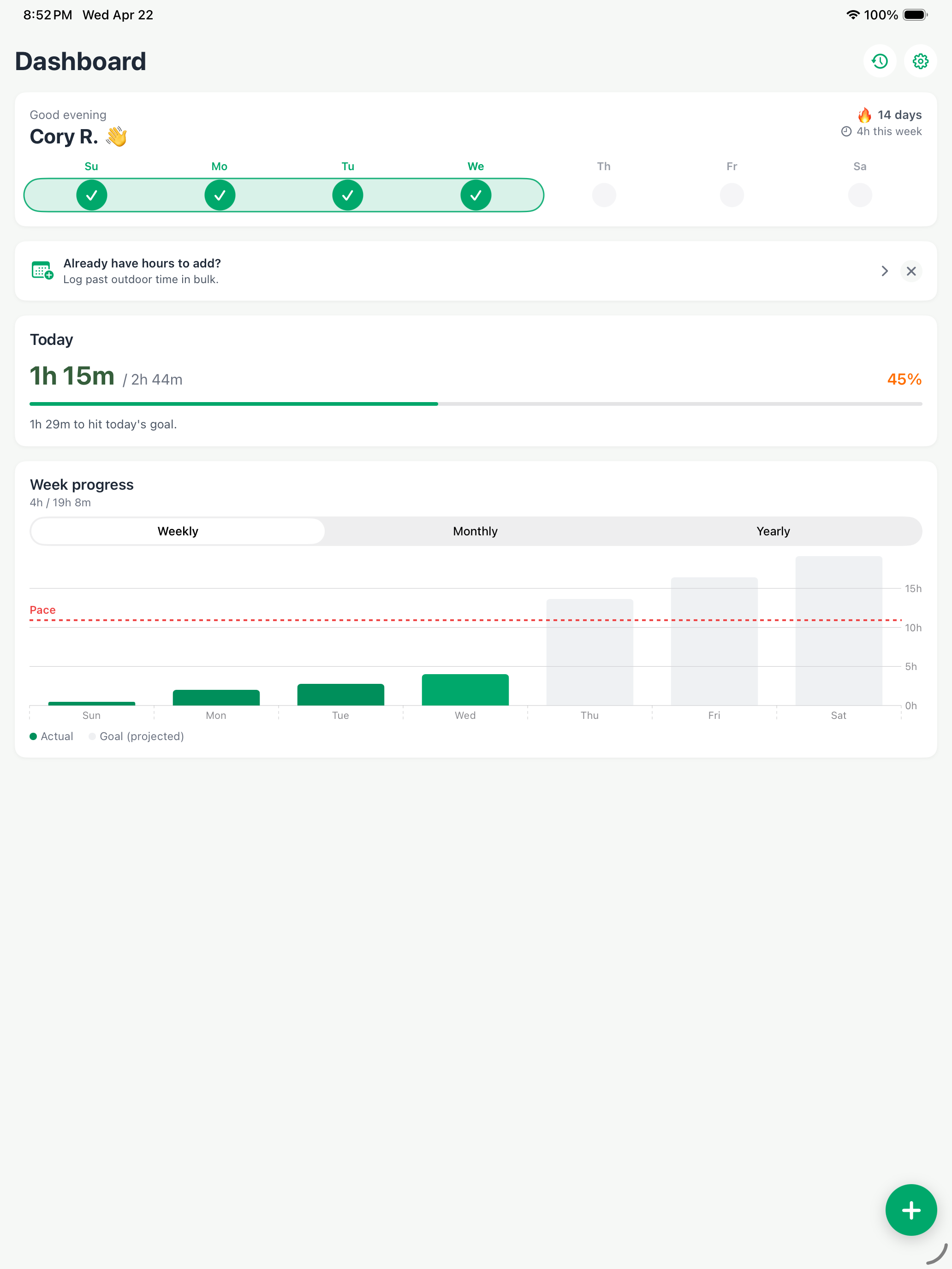 Green Time Tracker screenshot 12