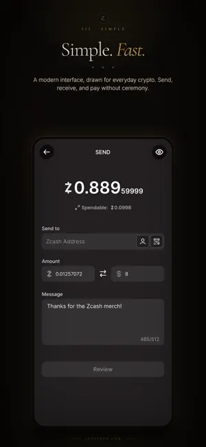 Zend: Zcash Wallet screenshot 3