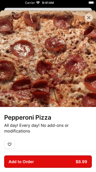 Nick’s Pizza iPhone screenshot 4 - Food & Drink app