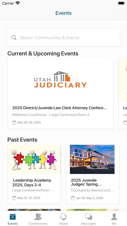 Utah State Courts Events