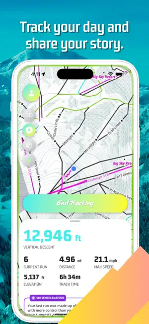 Tracked Out - Ski & Snowboard screenshot 2