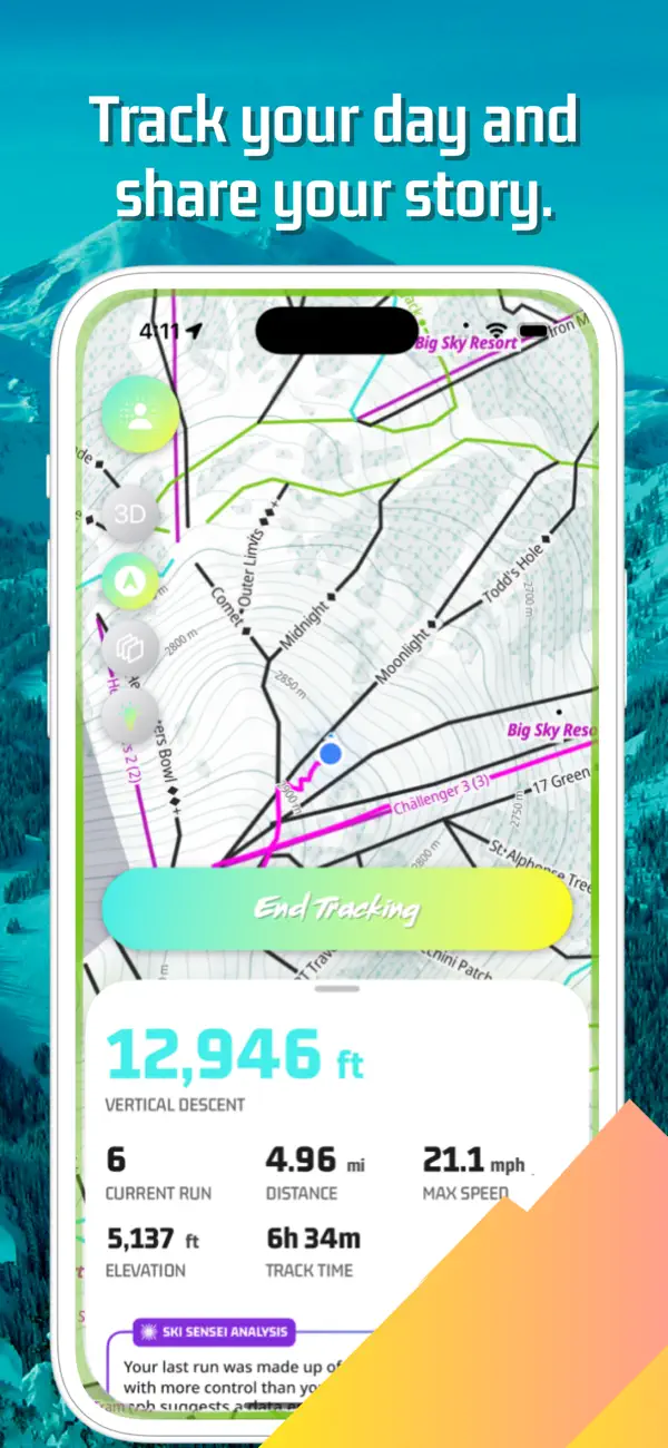 Screenshot #2 pour Tracked Out - Ski & Snowboard