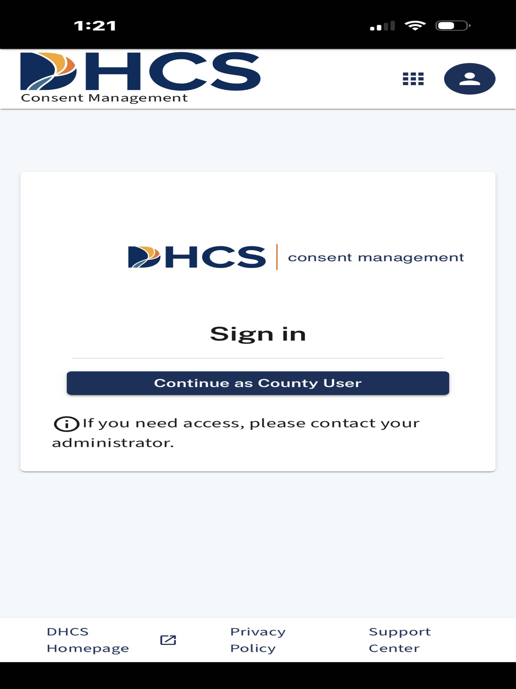 DHCS CMP screenshot 4
