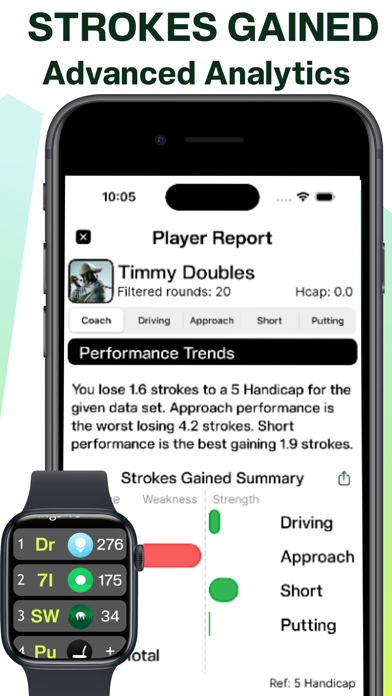 Tangent Golf: GPS Smart Caddie iPhone screenshot 5 - Sports app