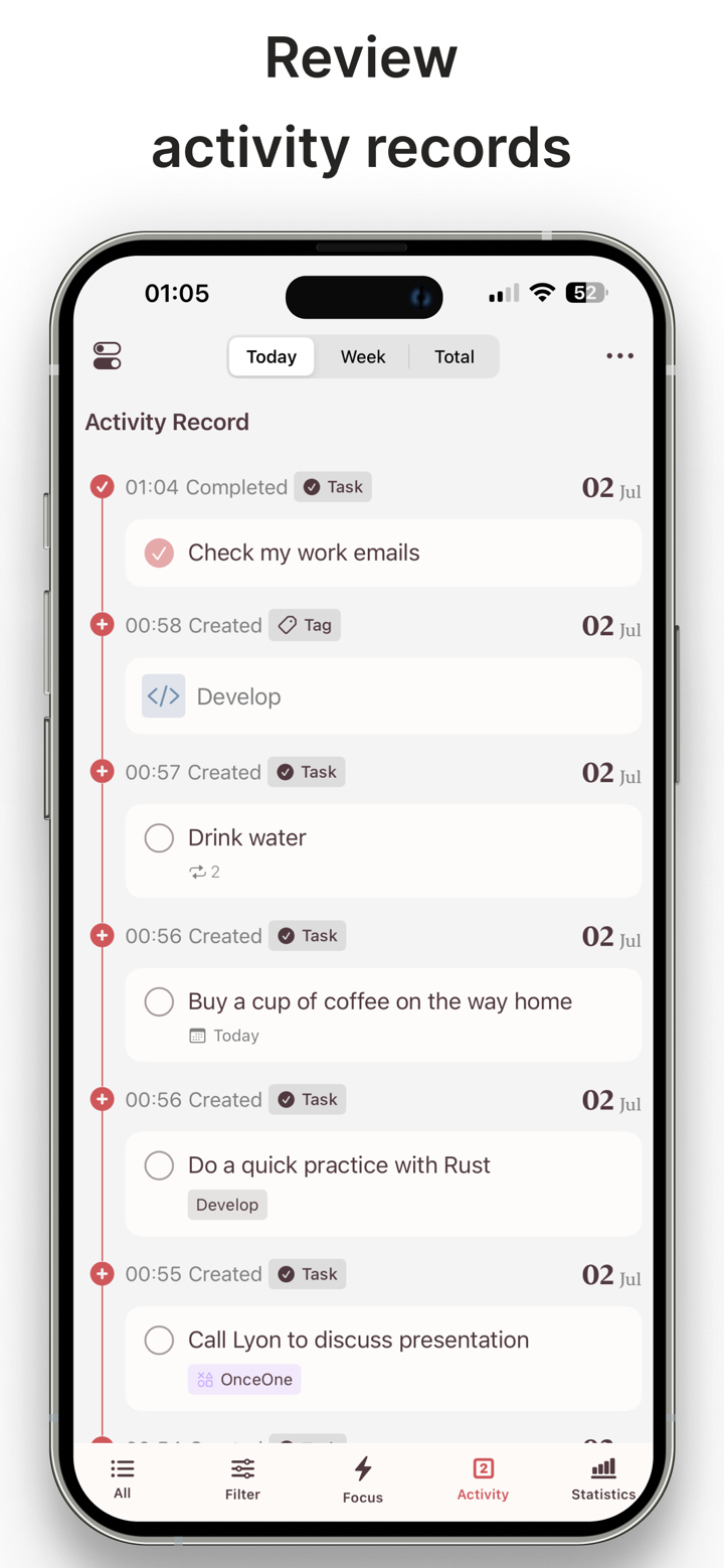 OnceOne - Grouping To-Do tasks screenshot 3