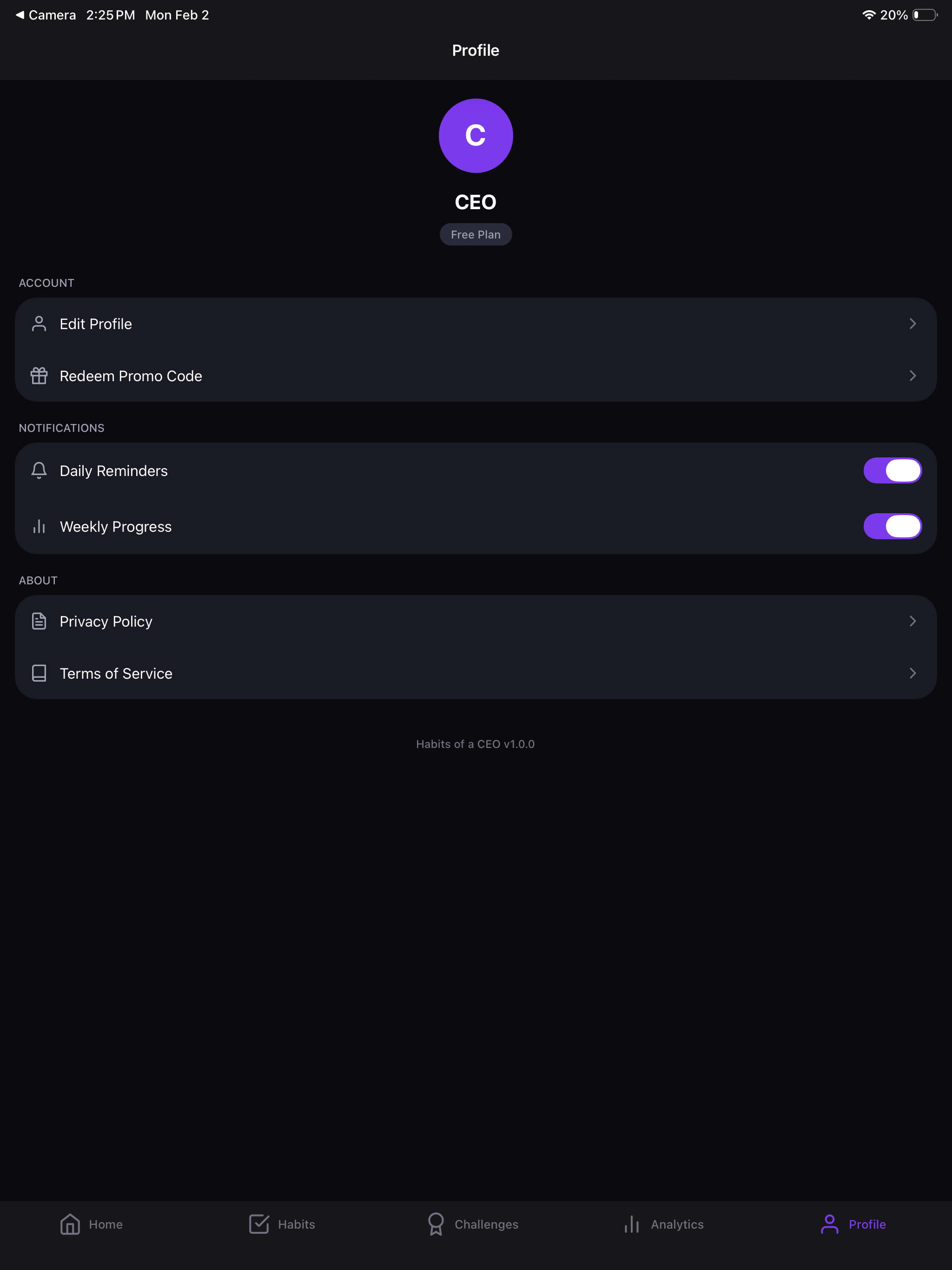 Habits of a CEO screenshot 5