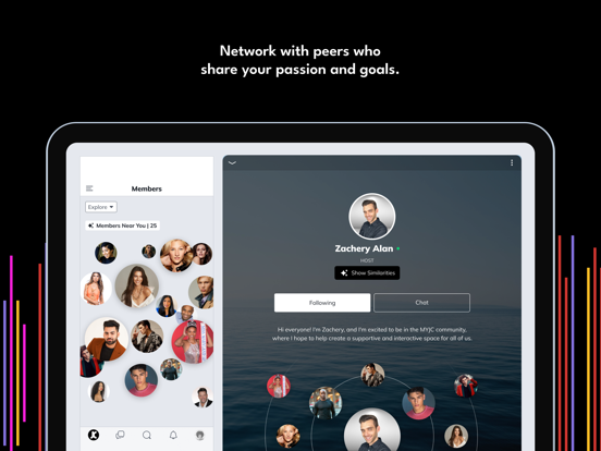 MYJC Community iPad screenshot 1 - Social Networking app
