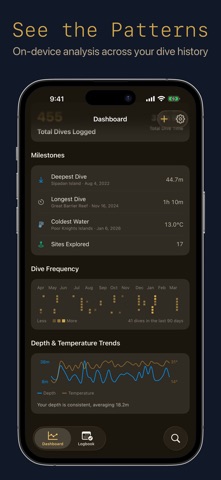Slate: Dive Logbook iPhone screenshot