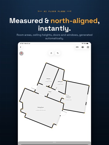 FloorLens: 3D Room Scanner iPad screenshot