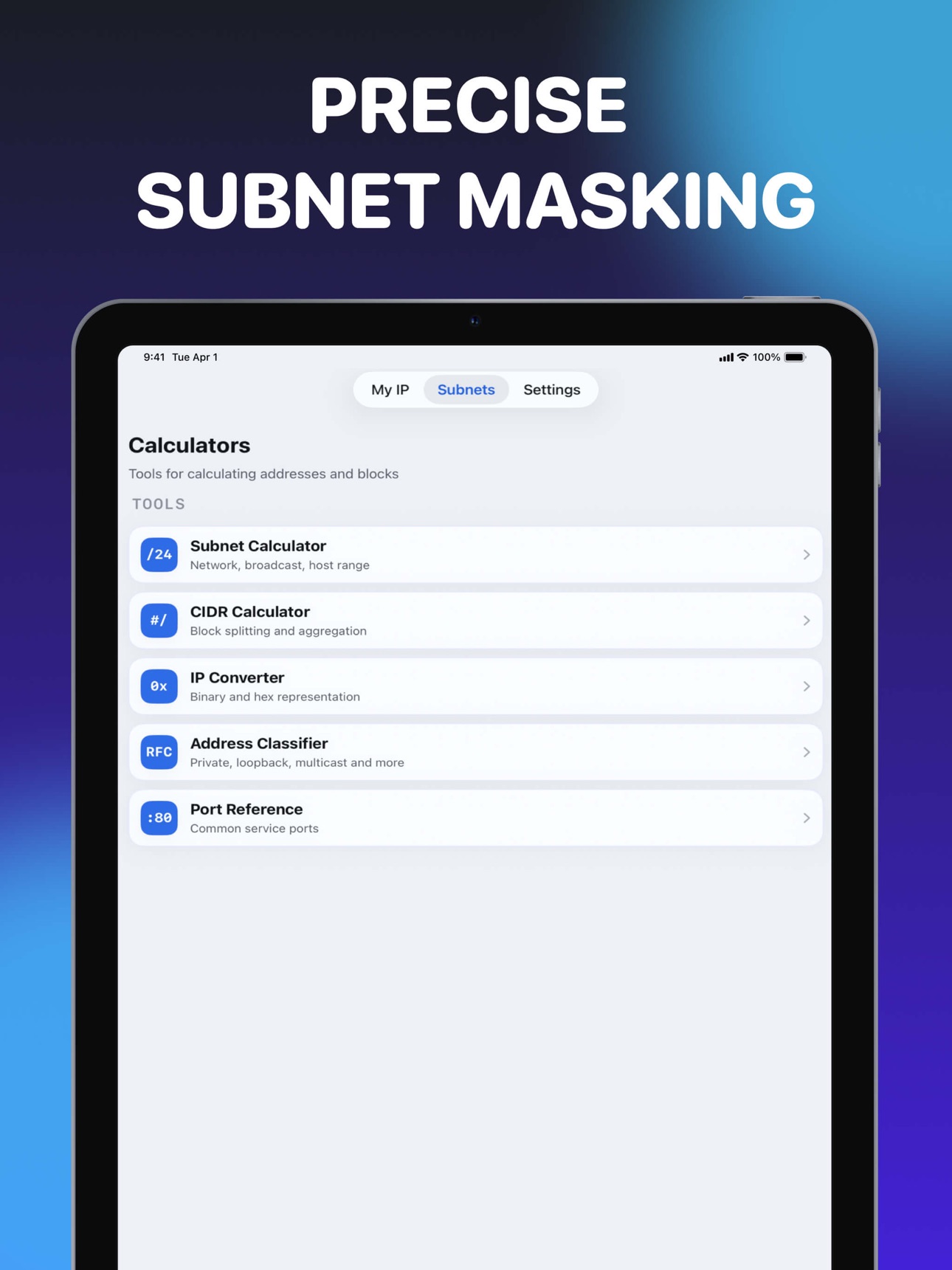 Screenshot 5 of NetAddr — IP & Subnet Info