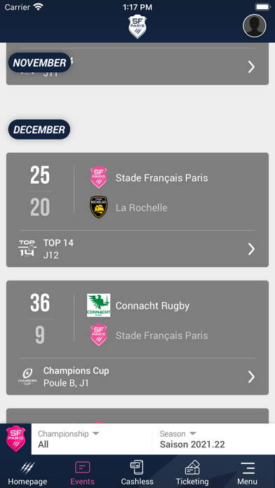 Screenshot #2 pour Stade Français Paris