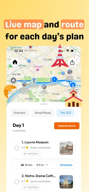 Atelic: Travel Planner screenshot 3