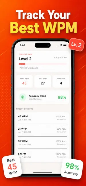 TypeBlitz: Typing Speed Test screenshot 3