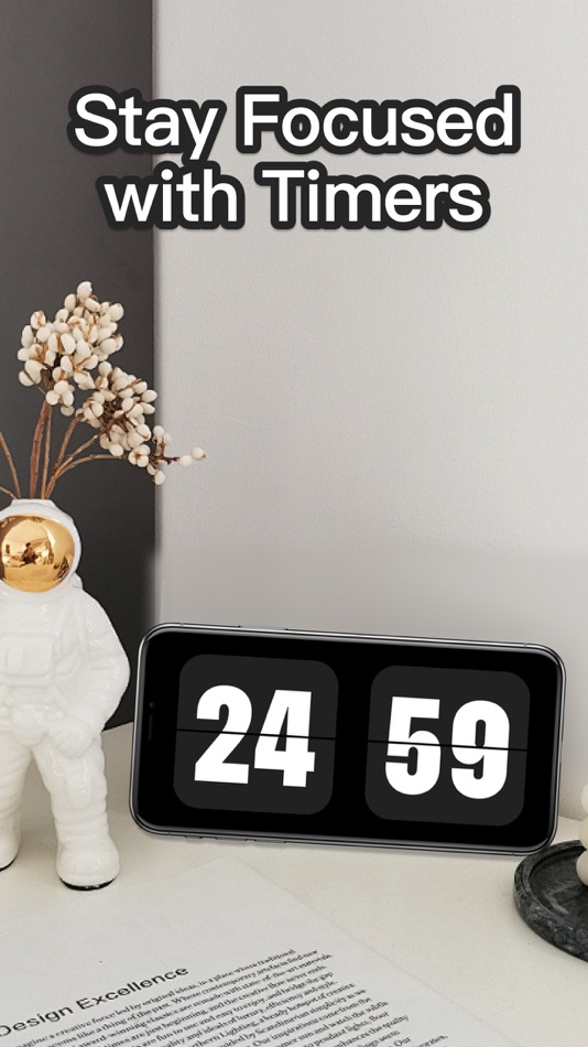 #3. Flip Clock: Timer & Widget (iOS) Por: HK SHENGUANGYUAN TECH LIMITED