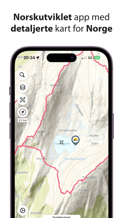 Topokart - Norgeskart på tur