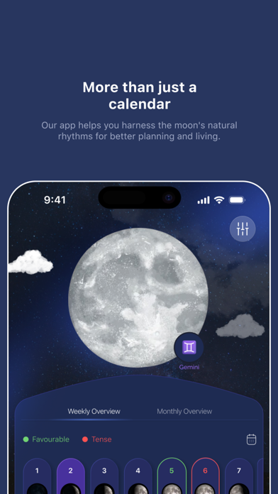 Moon Days Calendar Screenshot