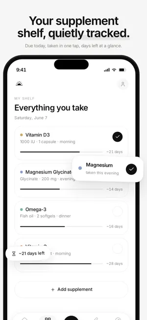 DailyVita: Supplement Tracker screenshot 1