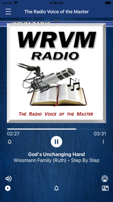 WRVM Radio App Screenshot