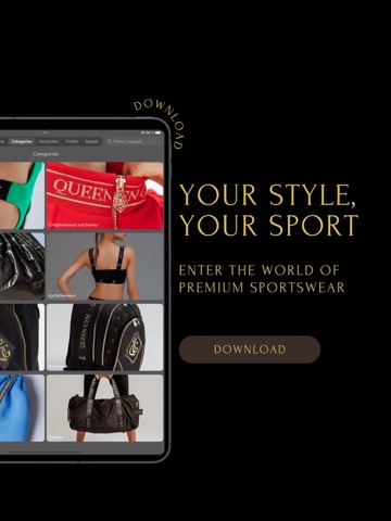 Queen Gym: Fitness Clothing iPad screenshot