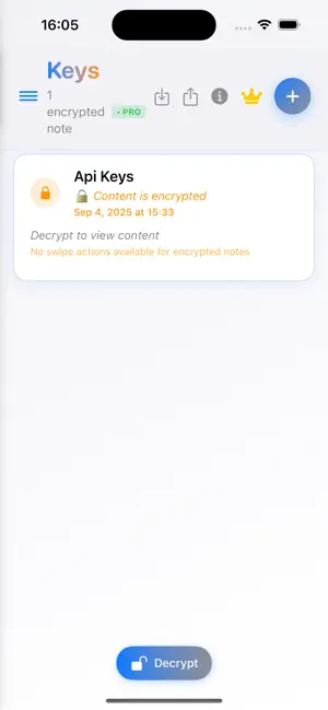 CryptedNotes screenshot 3