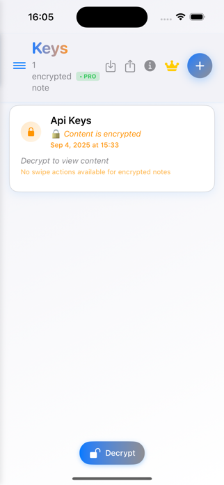 CryptedNotes Screenshot 3 of 4