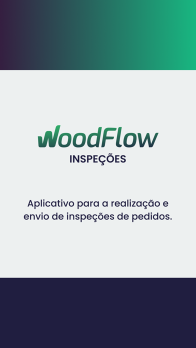 WoodFlow Inspeções app screenshot